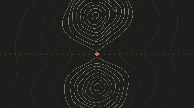 Topographic map graphic with two mountains above and below a pass and a level path across the saddle, guide to what an AI consultant costs in 2026