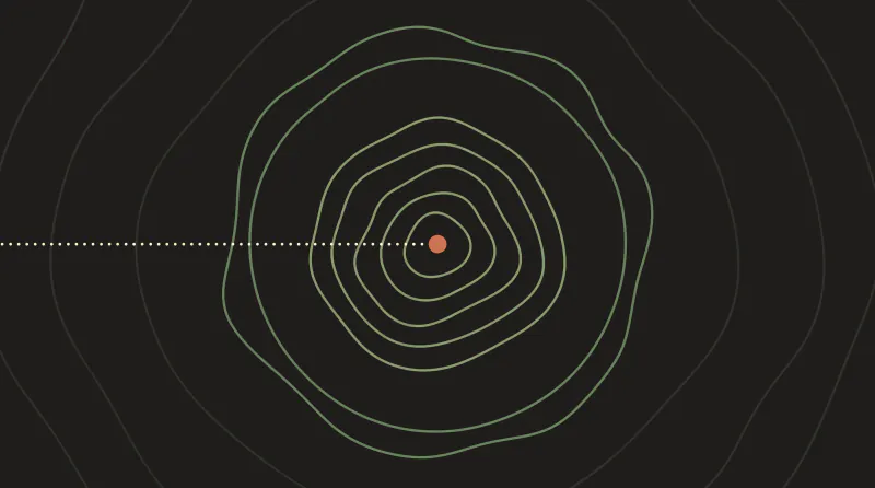 Topographic map graphic with one mountain inside a wide protective outer ring that the path enters through a single opening, guide to the Anthropic DPA and GDPR
